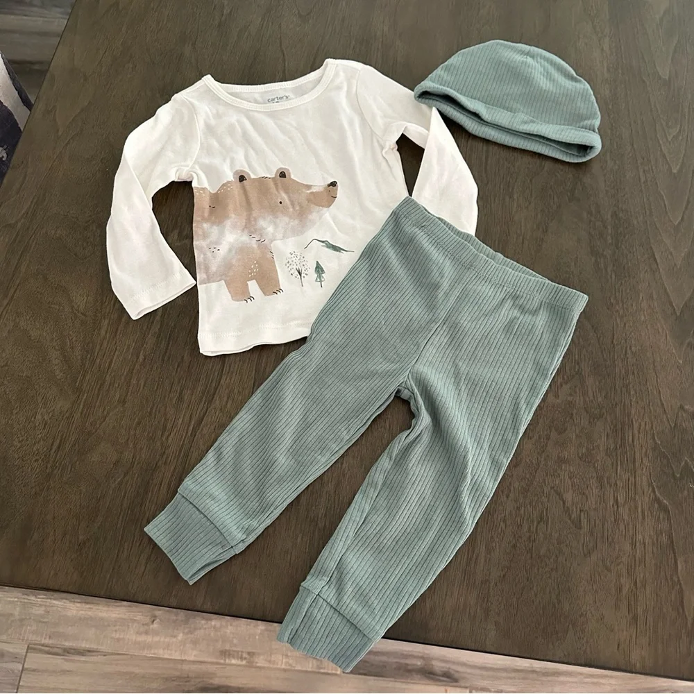 NWT Carter’s 3 Piece Baby Bear Outfit Size 12 Months